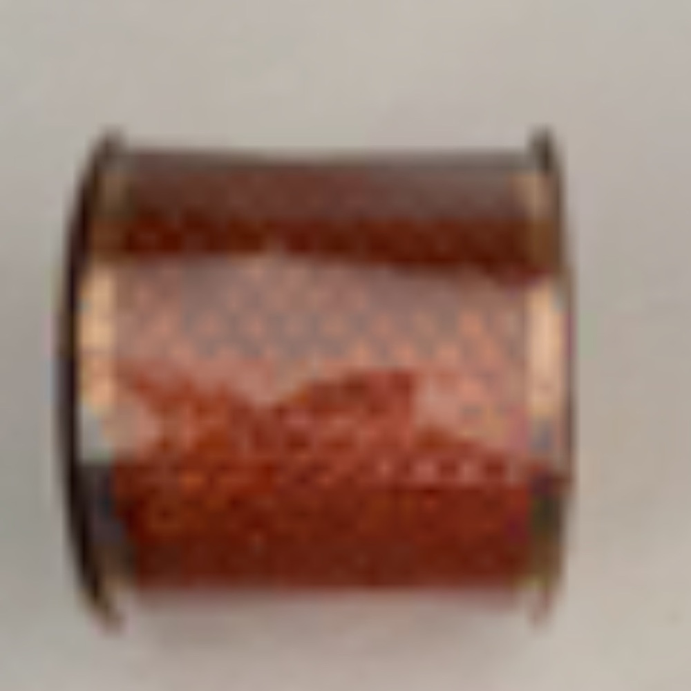 Crafters Square Ribbon Rust Color, Shiny & Sparkle. 9 feet; 2.5”X108” 3yds / 9ft